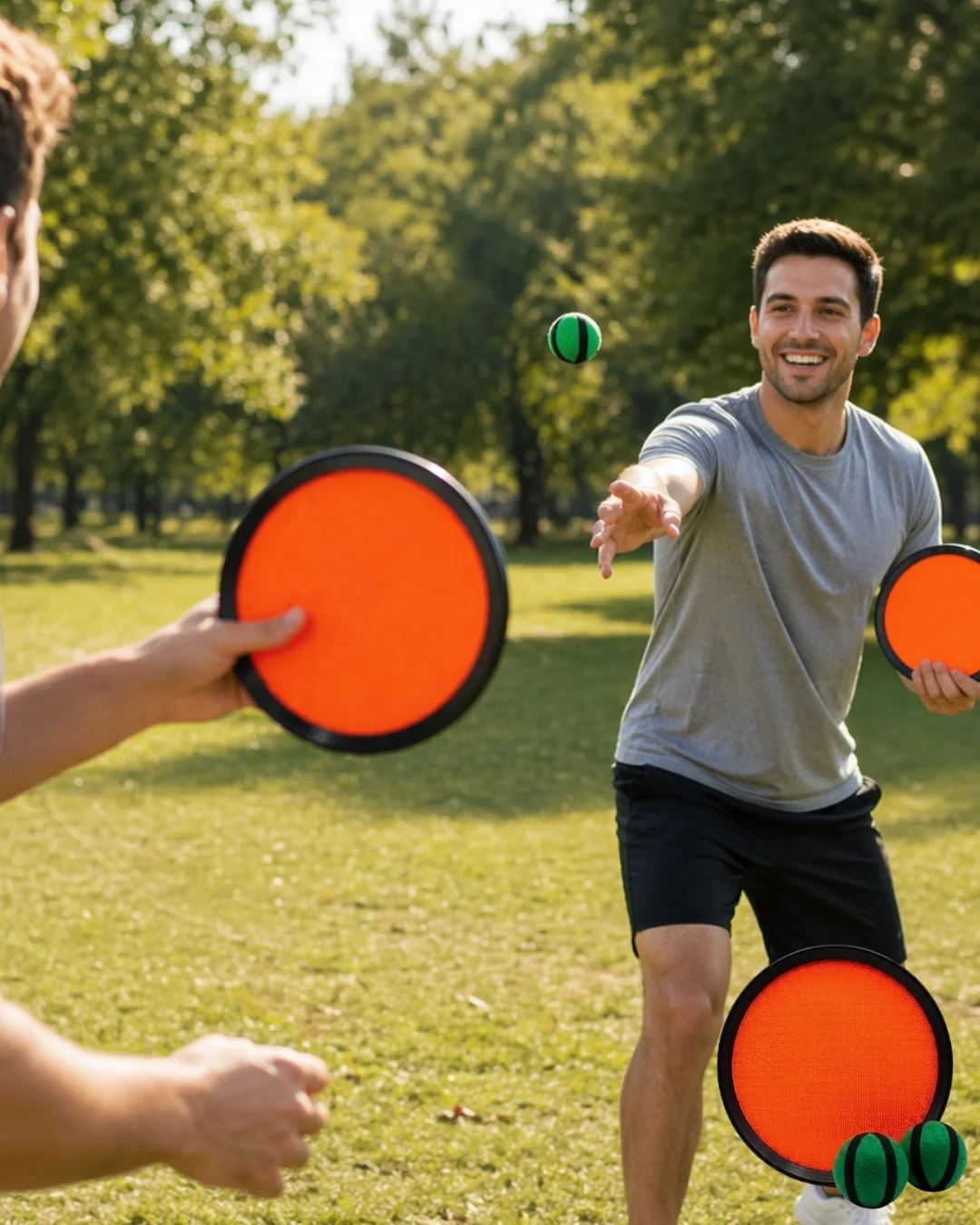 İthalat® Catch Ball Set Çocuklar İçin Top Yakalama Oyunu Eğlence Seti