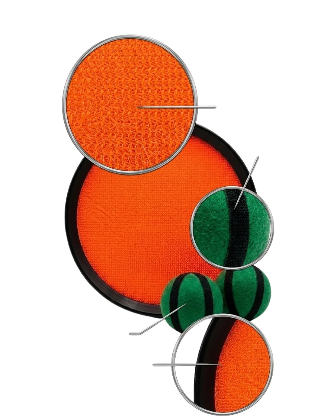 İthalat® Catch Ball Set Çocuklar İçin Top Yakalama Oyunu Eğlence Seti
