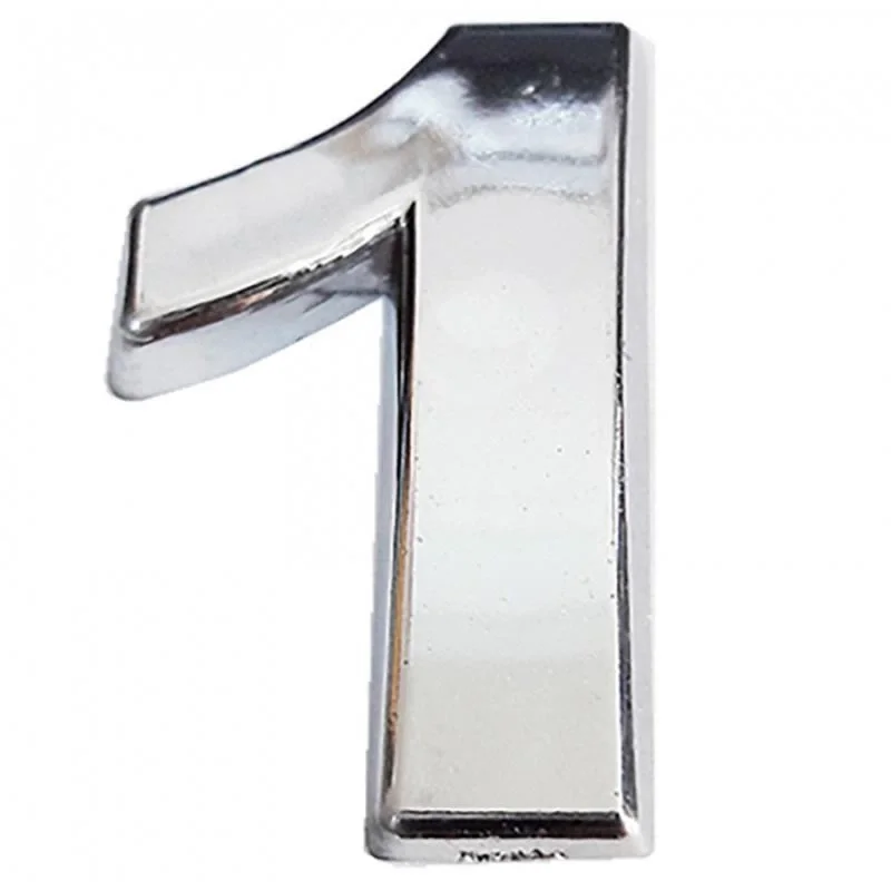 İthalat® Cemax Krom Yapışkanlı 1 Rakamı 5 cm