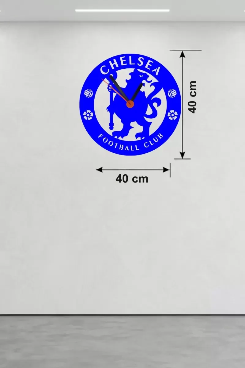 İthalat® Chelsea FC Logolu Ahşap Duvar Saati - 40x40 cm Taraftar Hediyesi İthalat® Chelsea FC Logolu Ahşap Duvar Saati - 40x40 cm Taraftar Hediyesi
