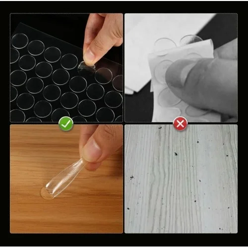 İthalat® Çift Taraflı Yuvarlak Montaj Macunu 42li
