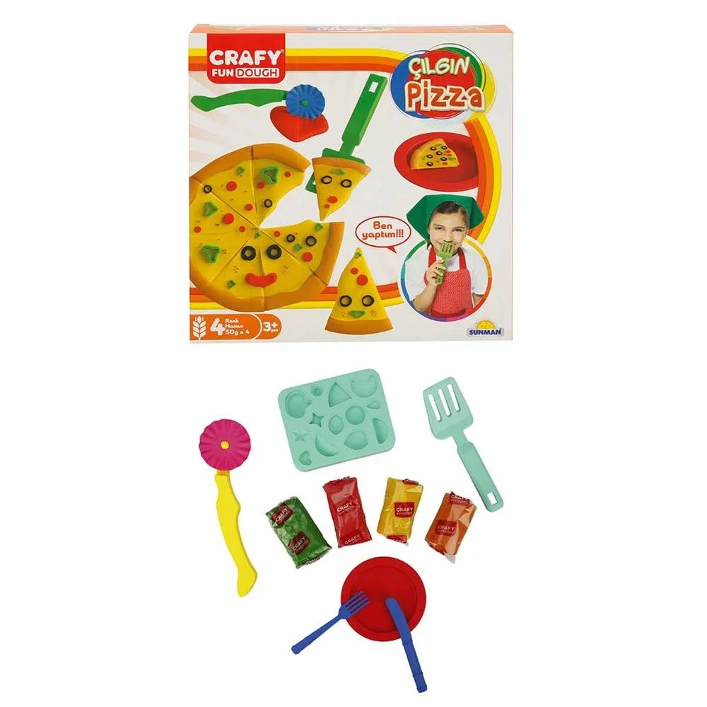İthalat® Çılgın Pizza Oyun Hamuru Seti 200 g 10 Parça Fiyatı, Yorumları ve Özellikleri