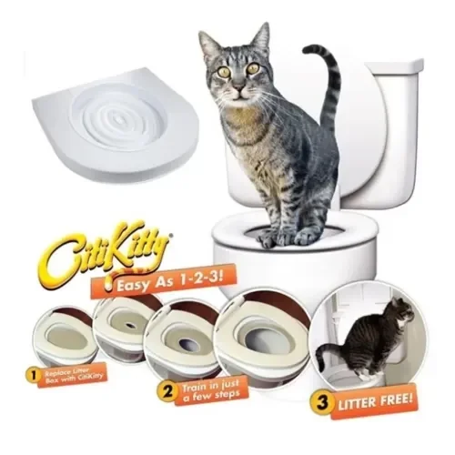 İthalat® CitiKitty Klozet Kedi Tuvaleti Eğitim Seti
