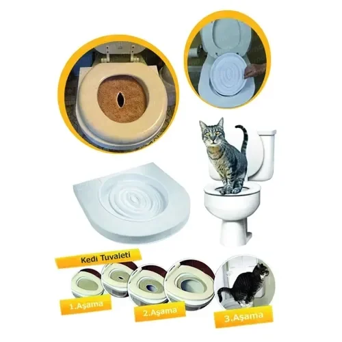 İthalat® CitiKitty Klozet Kedi Tuvaleti Eğitim Seti