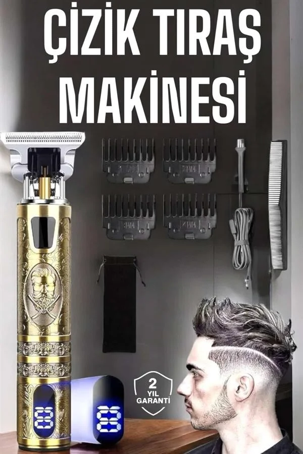 İthalat® Çizik Tıraş Makinesi Şarjlı Paslanmaz Çelik Bıçaklı Uzun Ömürlü
