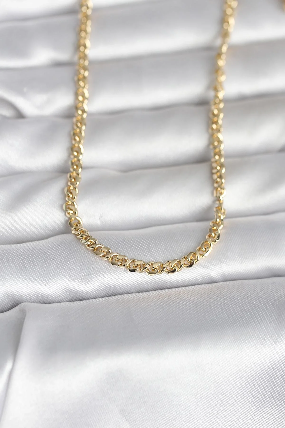 İthalat® CM 14K Gold Renk Zincir Model 60 cm Kadın Kolye