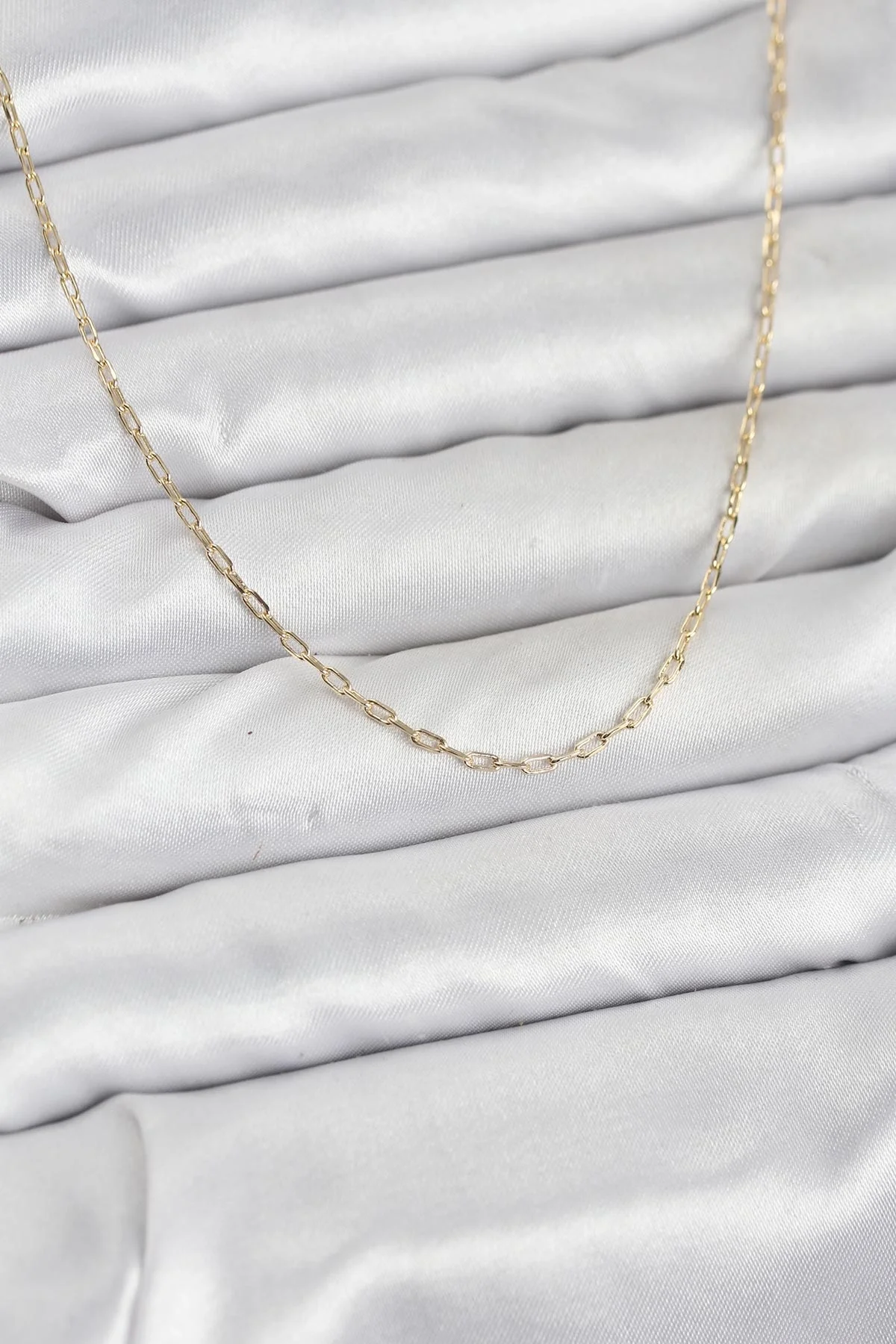 İthalat® CM 14K Gold Renk Ataç Zincir Model 60 cm Kadın Kolye