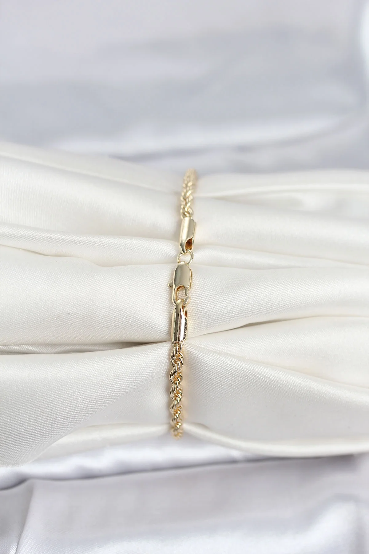 İthalat® CM 14K Gold Renk Burgu Model Kadın Bileklik