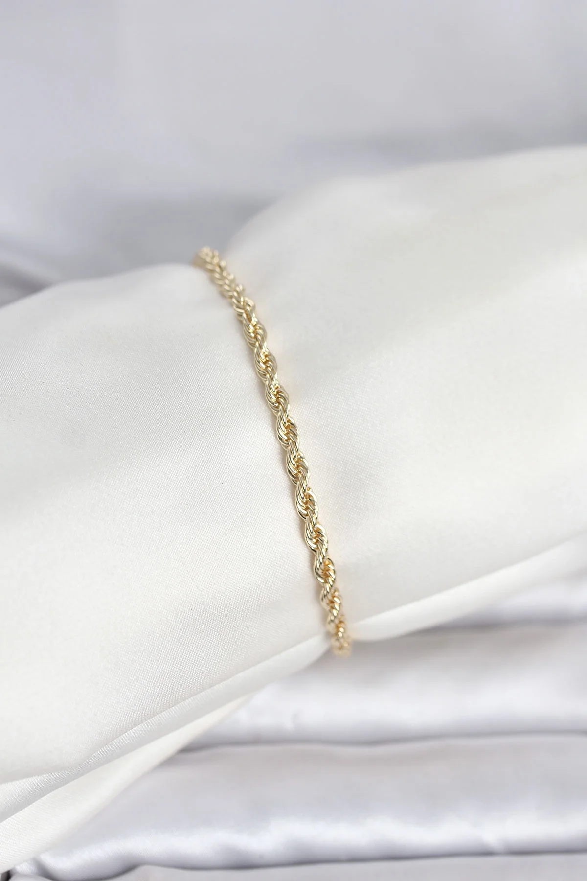 İthalat® CM 14K Gold Renk Burgu Model Kadın Bileklik