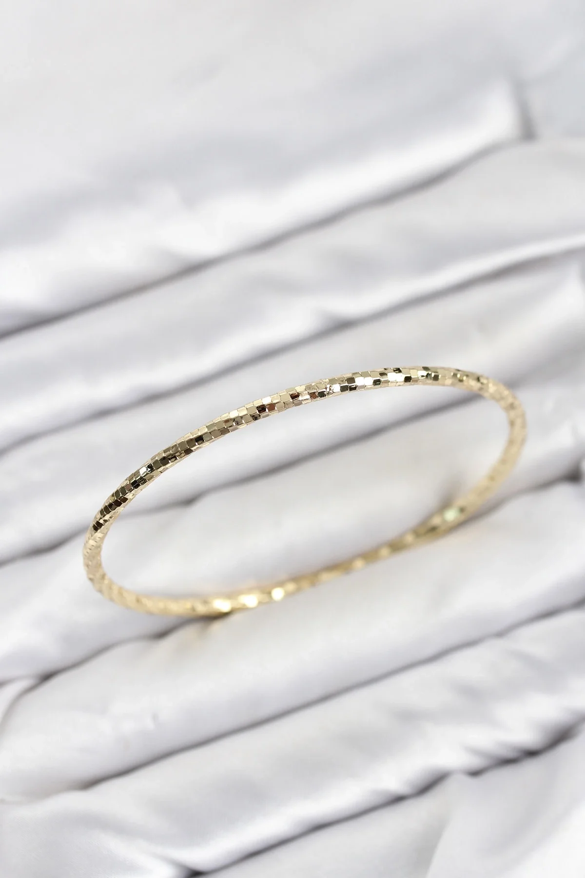 İthalat® CM Gold Renk Lazer Kesim 65 mm Bilezik