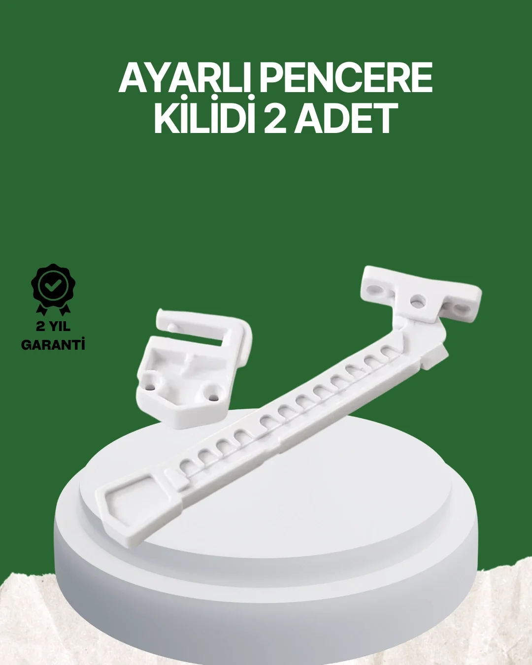 İthalat® Çocuk ve Evcil Hayvanlar İçin Pencere Emniyet Kilidi 2 Adet