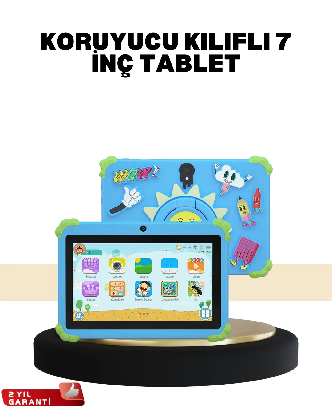 İthalat® Çok Amaçlı 7 İnç Tablet Video Oyun ve Eğitim İçin İdeal