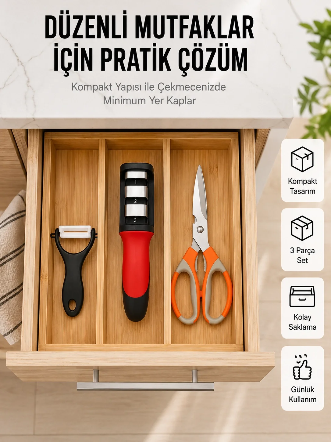 İthalat® Çok Amaçlı Mutfak Makas Seti – Paslanmaz Çelik ve Ergonomik Tasarım Yeni Nesil