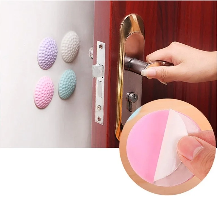 İthalat® Çok Amaçlı Silikon Kapı Duvar Koruyucu Tampon 4lü Paket