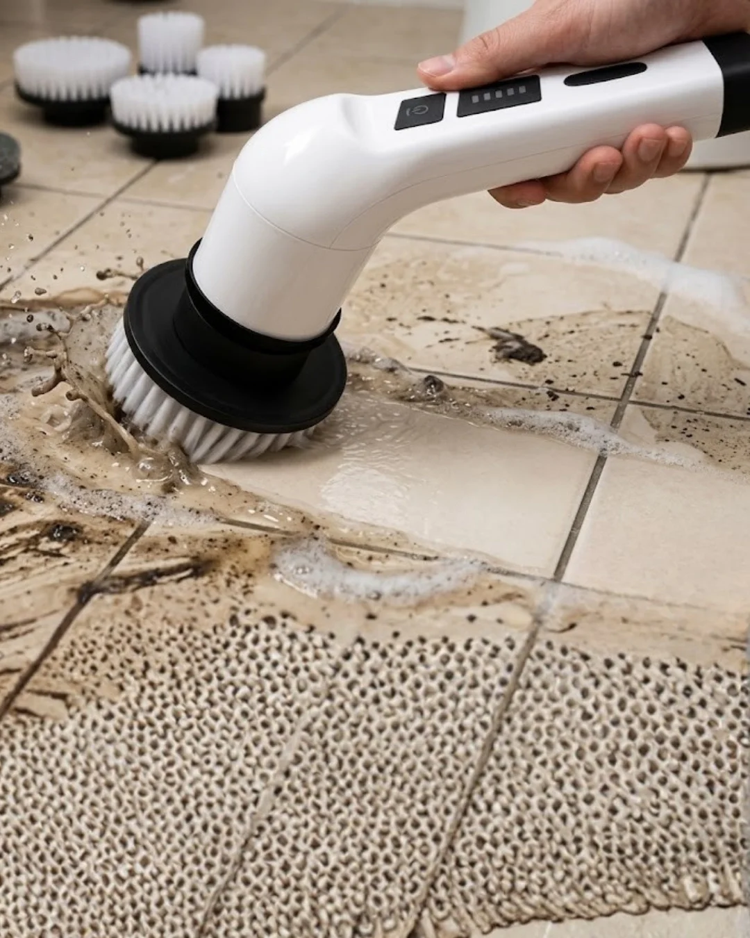 İthalat® Çok Amaçlı Temizlik Fırçası Şarjlı Kablosuz ve Güçlü Performans