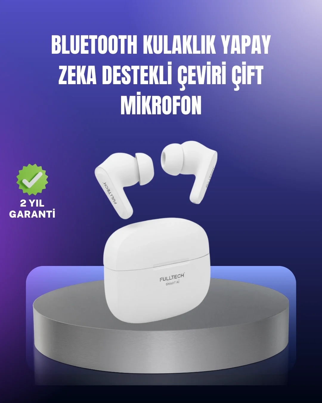 İthalat® Çok Dilli İletişim Destekli Kablosuz Kulaklık Oyun ve Müzik Modlu