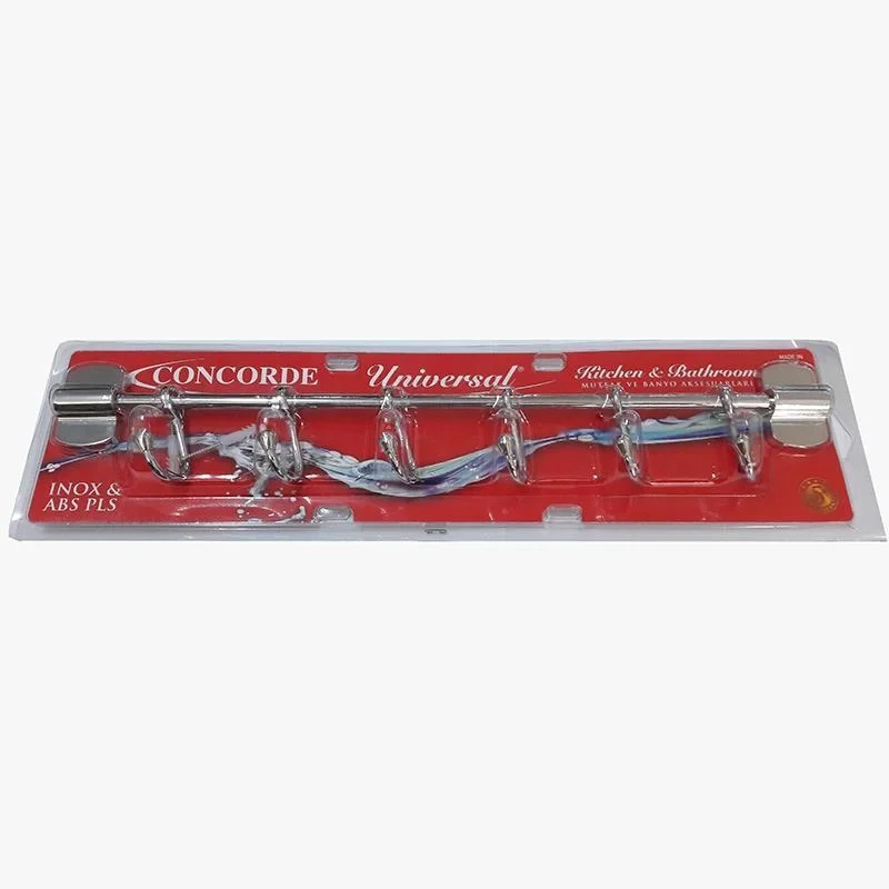 İthalat® Concorde 6 Lı Krom Askılık İthalat® Concorde 6 Lı Krom Askılık