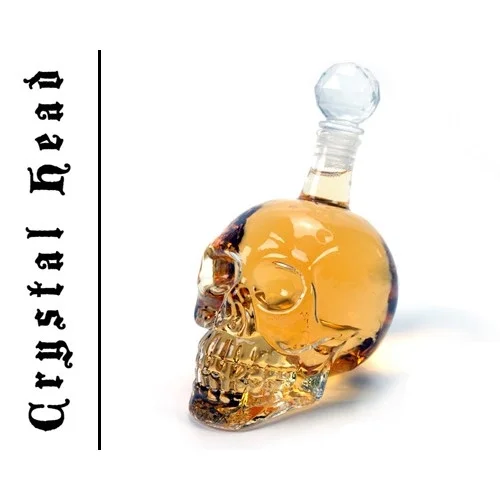 İthalat® Crystal Head Kuru Kafa Cam Şişe 350 ml