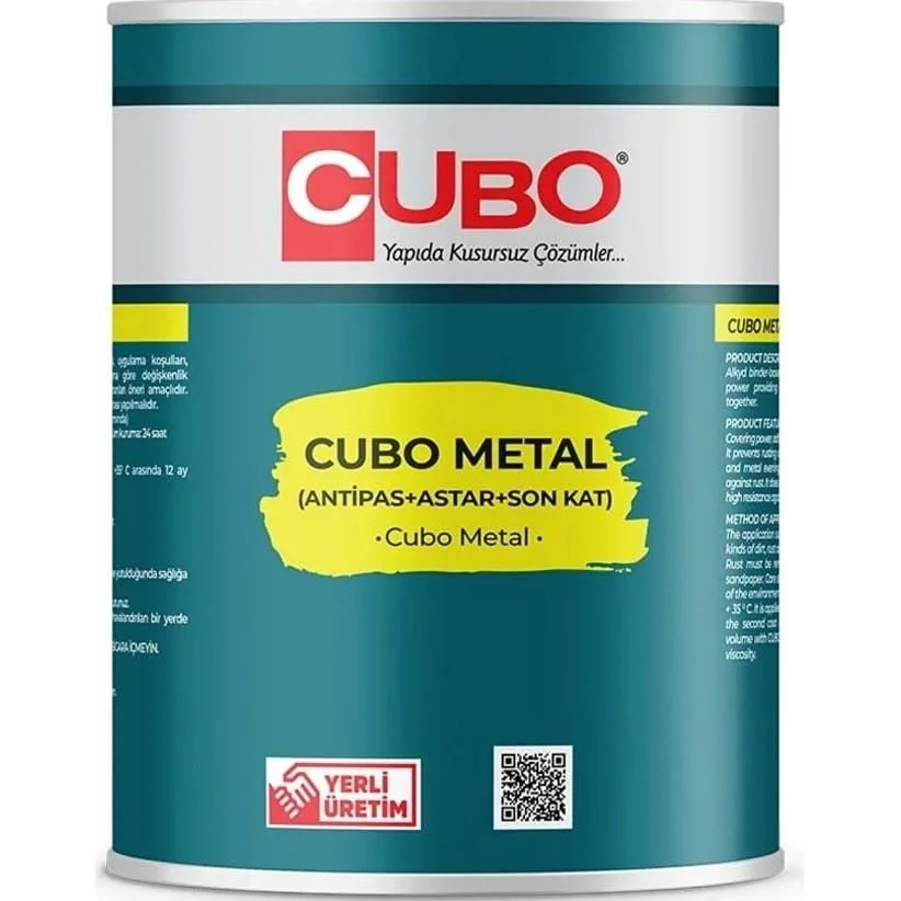 İthalat® Cubo Metal Pas Boyası Siyah 0,75 Litre İthalat® Cubo Metal Pas Boyası Siyah 0,75 Litre