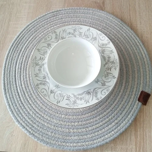 İthalat® DecoHandy 39cm 2 Renk Jüt Örme Supla Amerikan Servis