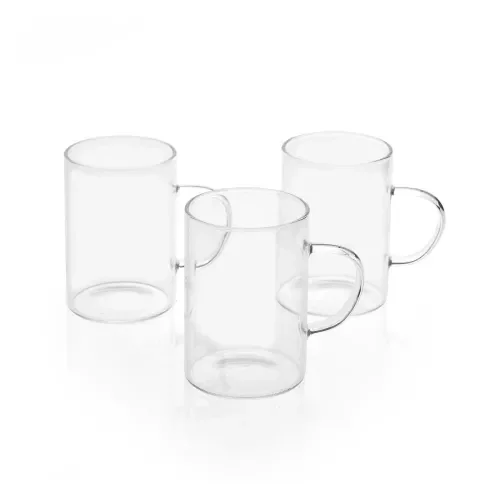 İthalat® DecoHandy 3'lü Cam Kupa 200 ml