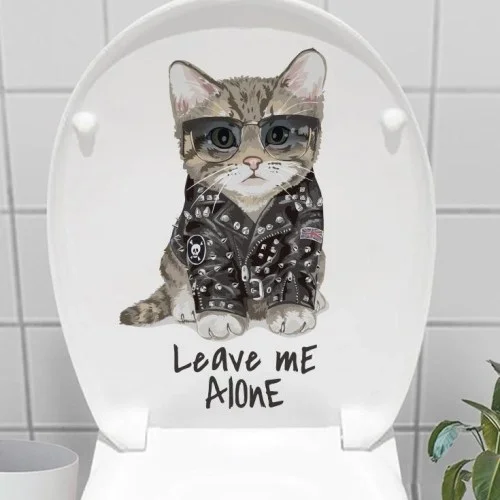 İthalat® Decohandy Klozet Etiketi Leave Me Alone