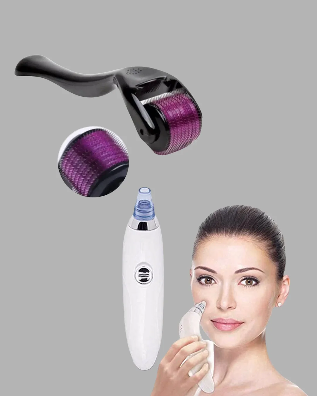 İthalat® Dermaroller + Siyah Nokta Temizleyici Setı