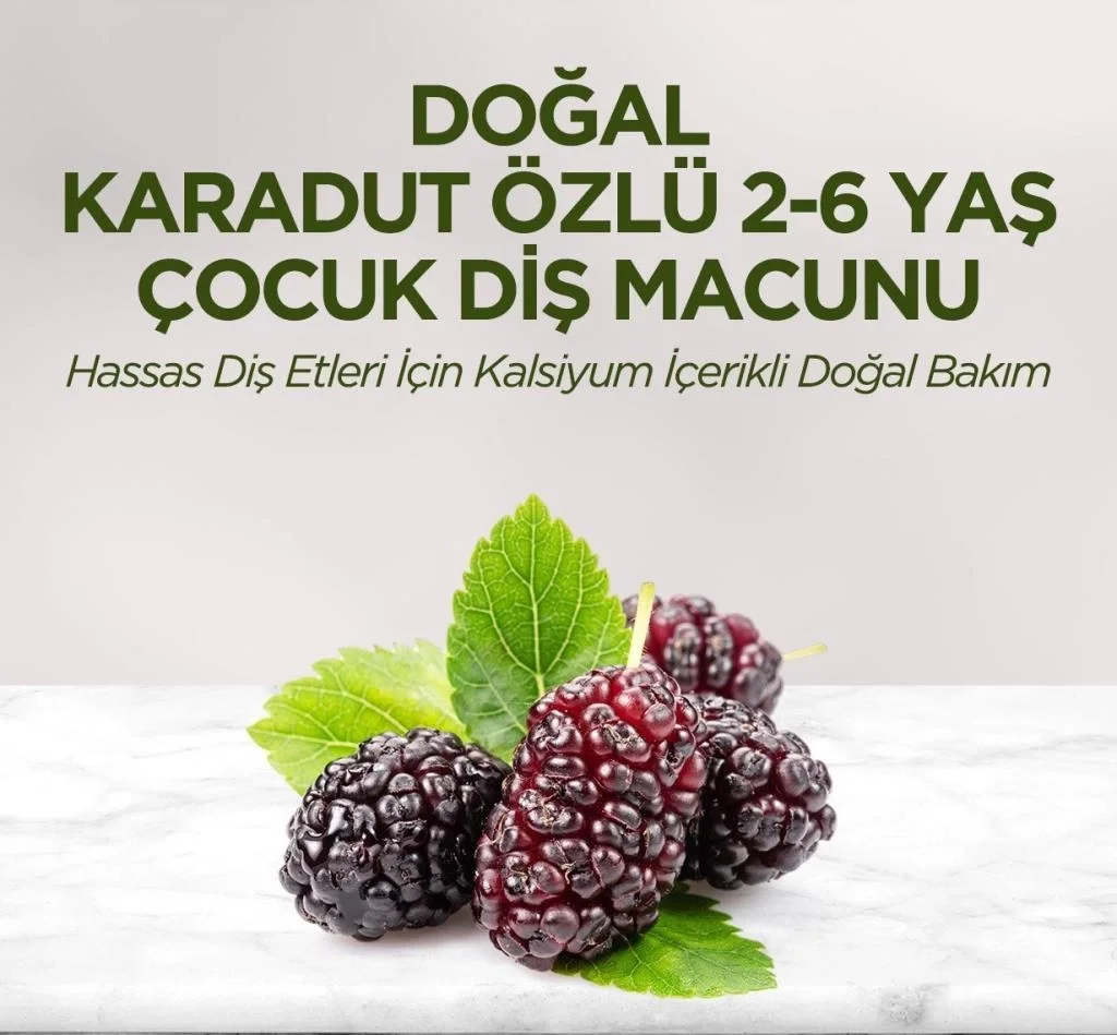 Doğal Karadut Özlü Diş Macunu 2-6 Yaş 60 ml Fiyatı, Yorumları ve Özellikleri
