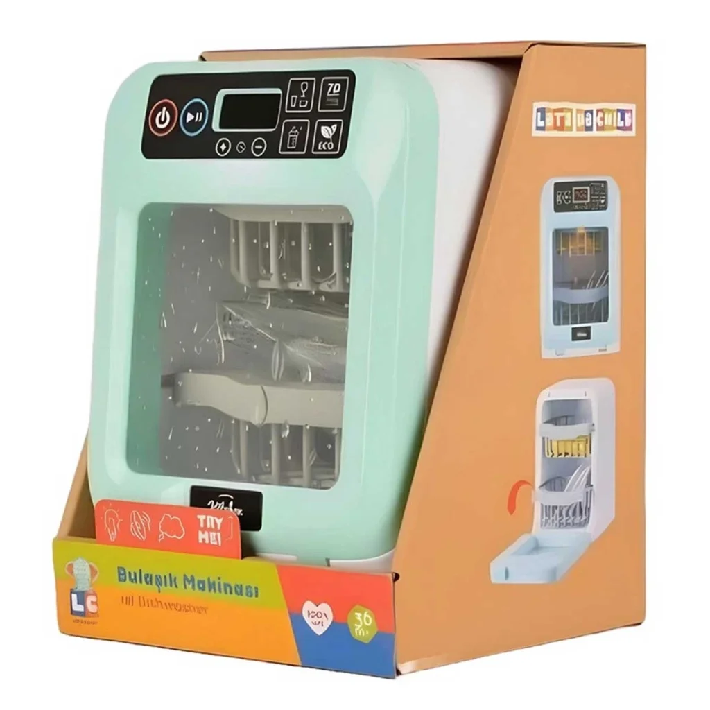 İthalat® Dokunmatik Ekranlı ve Sesli Oyuncak Bulaşık Makinesi