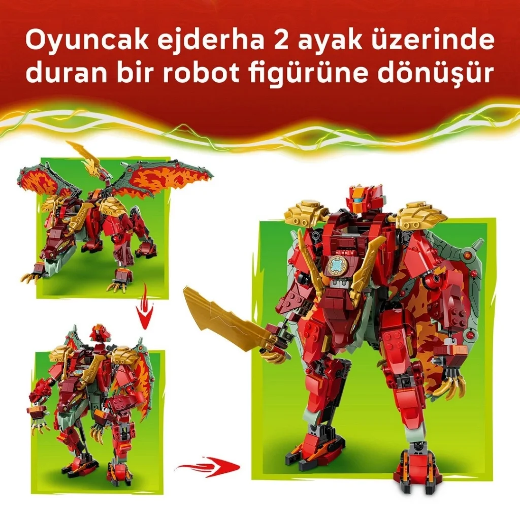 İthalat® Dönüşen Ejderha Robotu 71868