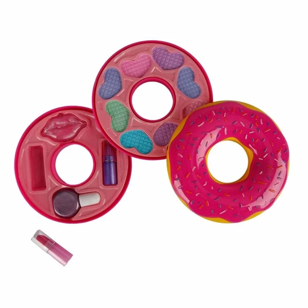Donut Şekilli 2 Katlı Makyaj Güzellik Seti Donut Şekilli 2 Katlı Makyaj Güzellik Seti