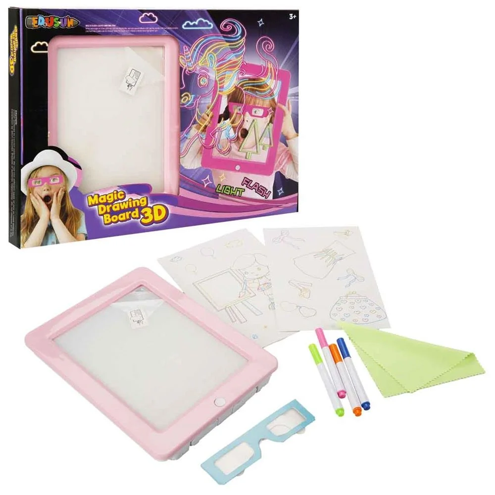İthalat® DOODLE 3D SİHİRLİ ÇİZİM TAHTASI PEMBE VEYA BEYAZ