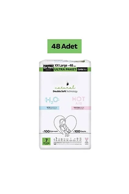 İthalat® Double Soft Bebek Bezi Ultra Paket 7 Beden 48 Adet