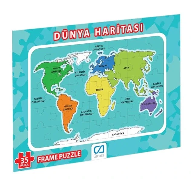 İthalat® Dünya Haritası Frame Puzzle 35 Parça Fiyatı, Yorumları ve Özellikleri