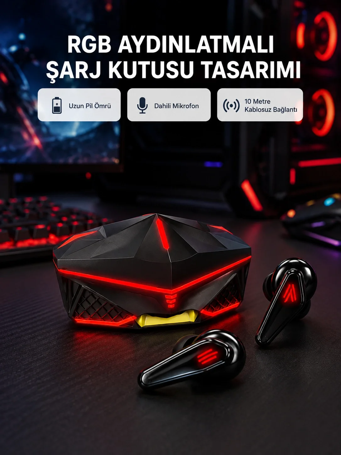 İthalat® Düşük Gecikmeli Gaming Bluetooth Kulaklık