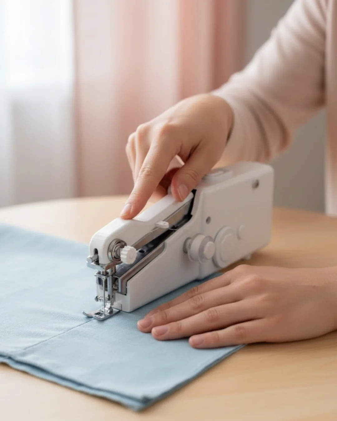 İthalat® El Tipi Mini Dikiş Makinesi Perde ve Kıyafet Tamiri İçin