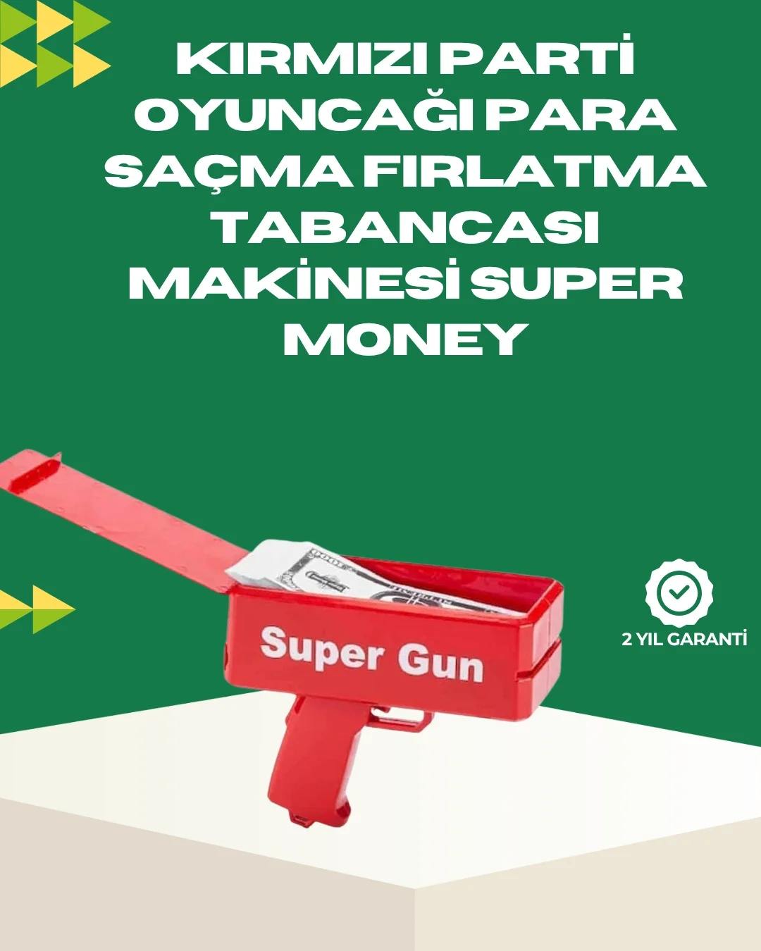 İthalat® Elektrikli Money Gun Oyuncak Parti Tabancası