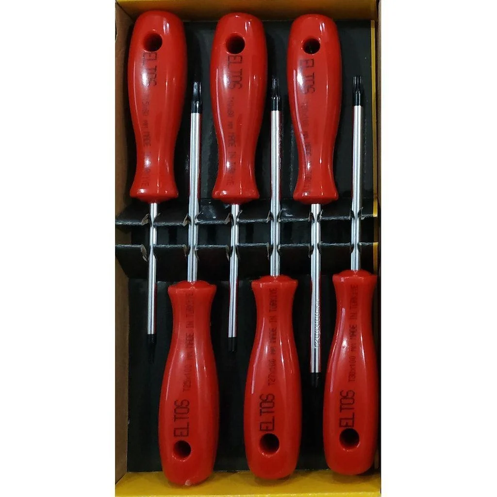 İthalat® Eltos Torx Tornavida Seti 6 Parça İthalat® Eltos Torx Tornavida Seti 6 Parça