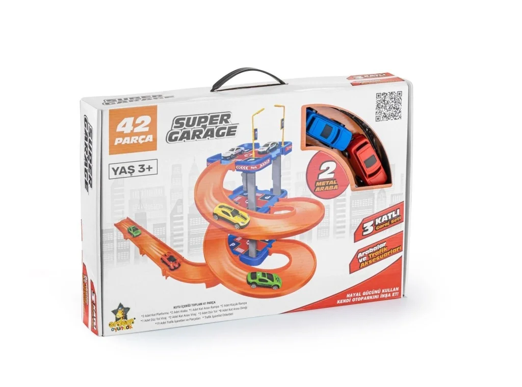 İthalat® ER-201 SÜPER GARAGE OTOPARK SET