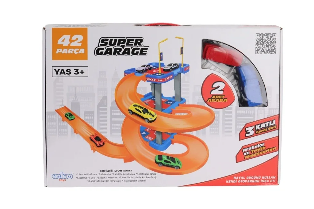 İthalat® ER-201 SÜPER GARAGE OTOPARK SET