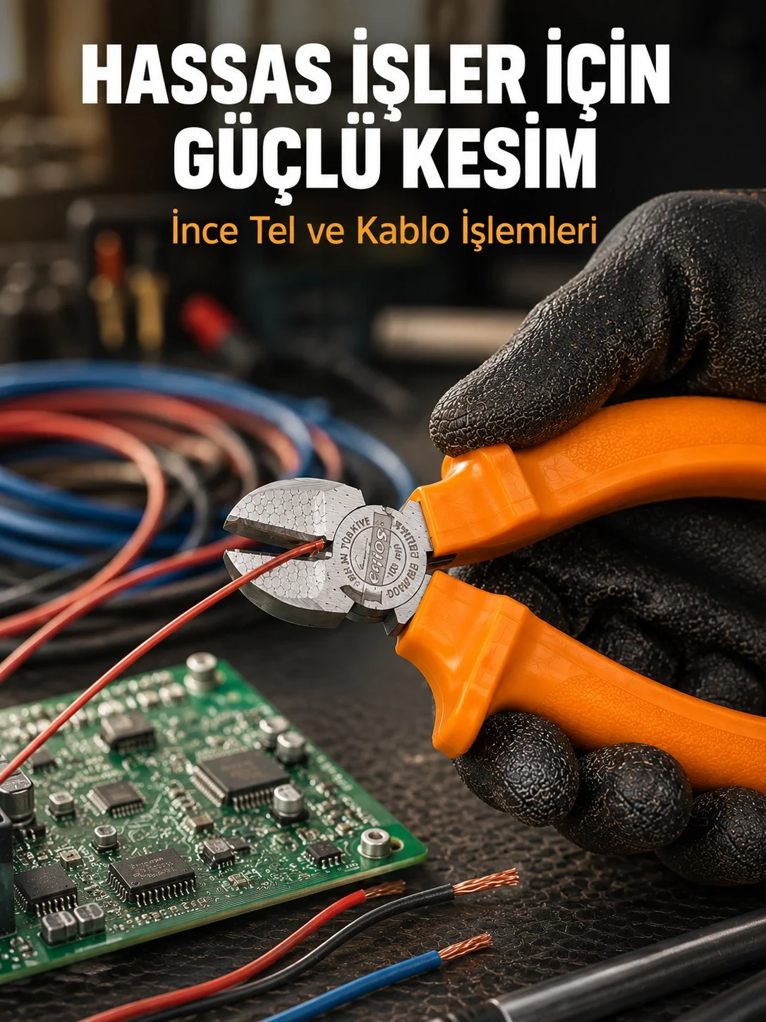İthalat® Ergonomik Saplı Hassas Kesim Sunan Dövme Çelik Yan Keski