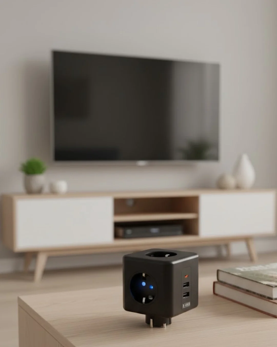 İthalat® Ev ve Ofis Kullanımı İçin Akım Korumalı USB Girişli Priz