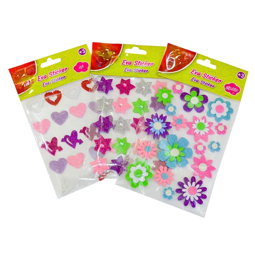 İthalat® Eva Sticker Simli Doğa