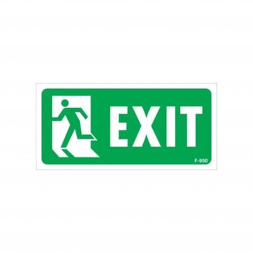 İthalat® Exit Sol Uyarı Levhası 17,5x25 KOD:950