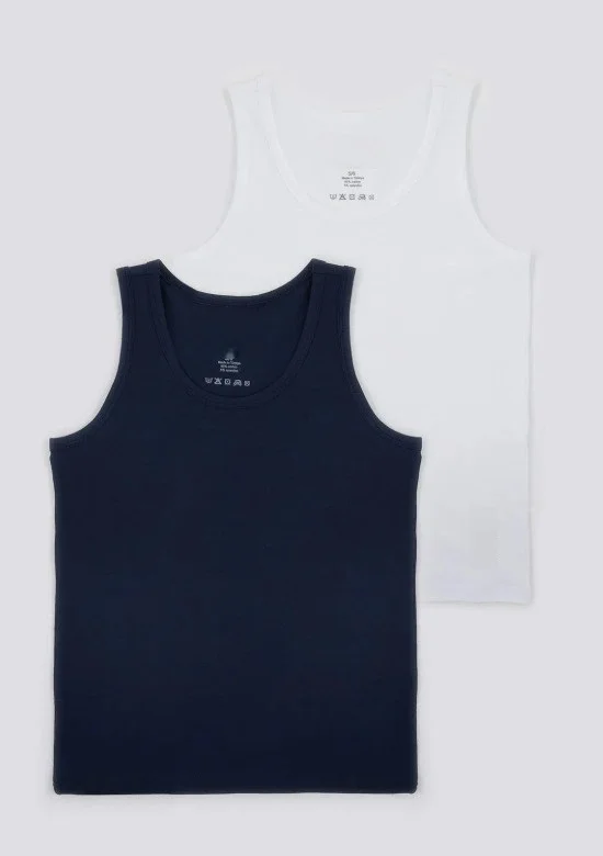 İthalat® Fanila US1380 Navy-White