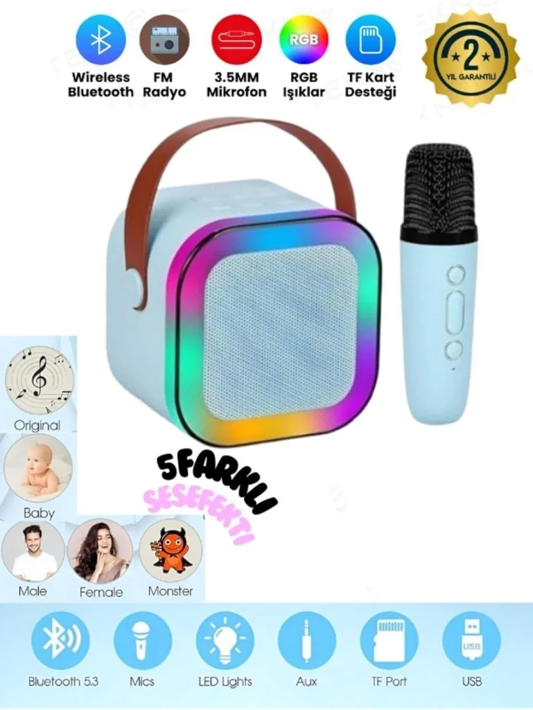 İthalat® FP-K12 KARAOKE WİRELESS SPEAKER