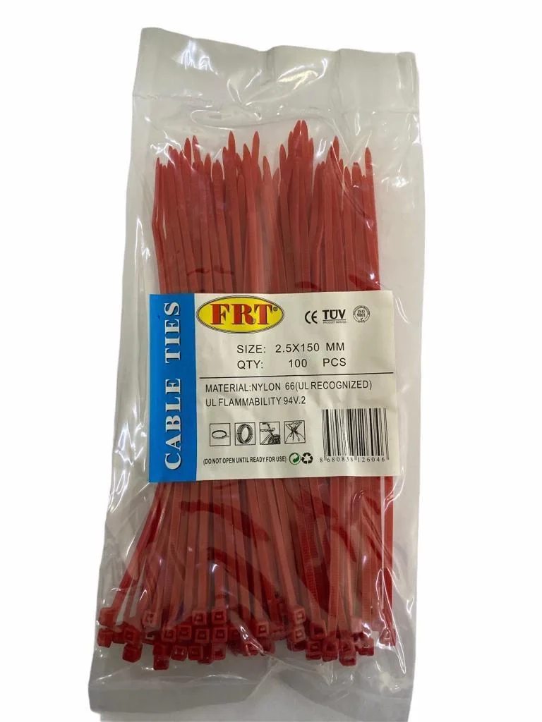 İthalat® FRT Kırmızı 2,5x150 Kablo Bağı