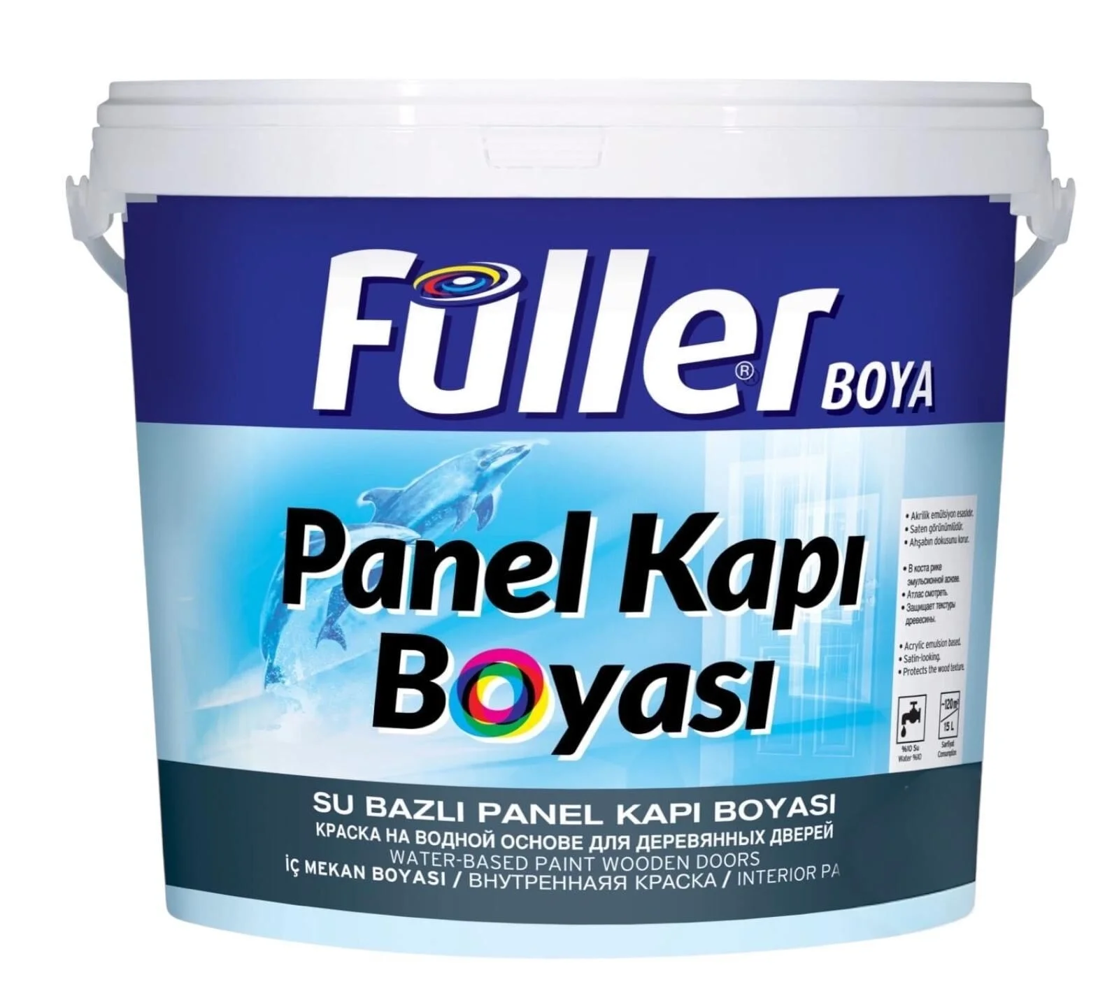 İthalat® Füller Panel Kapı Boyası Beyaz 0,75 Litre
