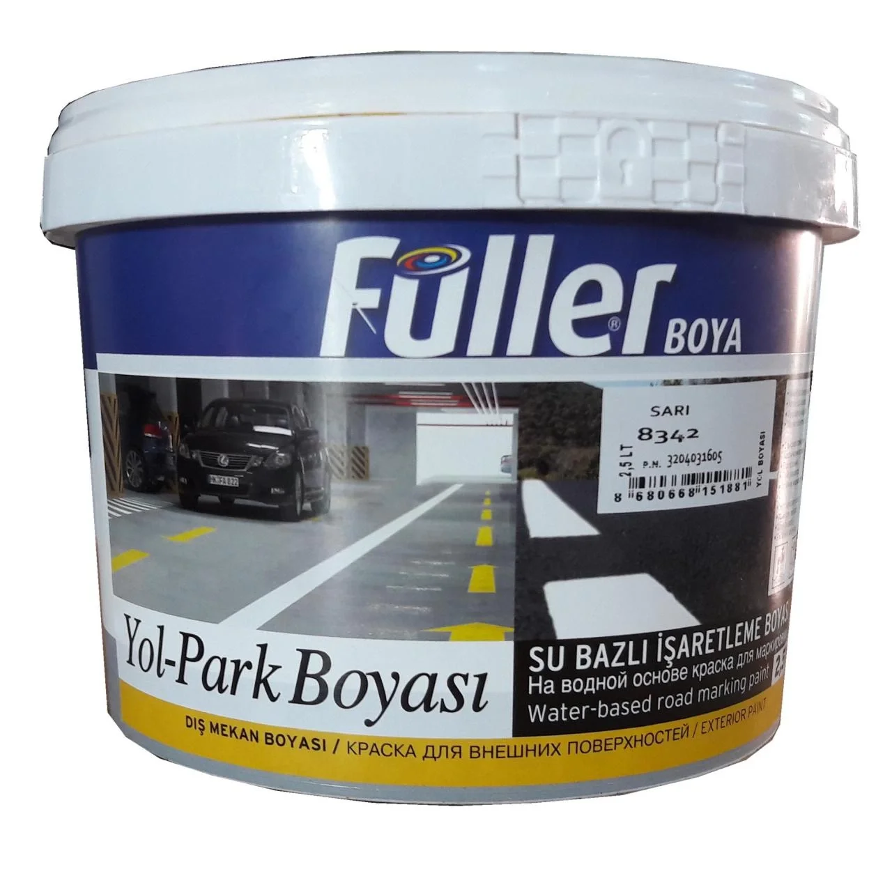 İthalat® Füller Sarı Yol Çizgi Boyası 2,5 Litre Su Bazlı İthalat® Füller Sarı Yol Çizgi Boyası 2,5 Litre Su Bazlı