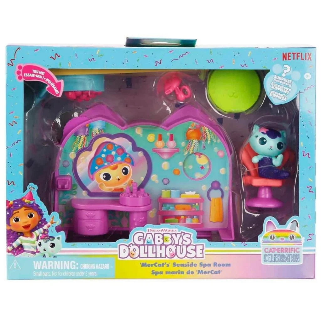İthalat®  Gabby's Dollhouse Deluxe Oda Setleri (1 AD. GÖNDERİLİR)